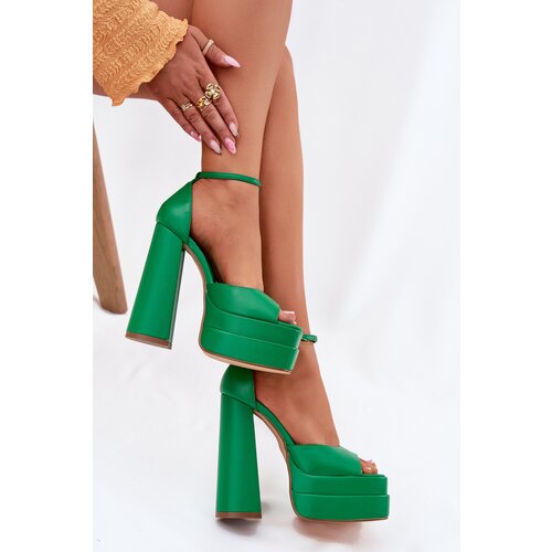 Boto Women&amp;#039;s Sandals On Heels And Platform Green Beloria Slike