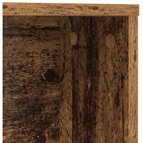 VidaXL Stol s policom Staro drvo 91 x 50 x 149 cm Konstruirano drvo Slike
