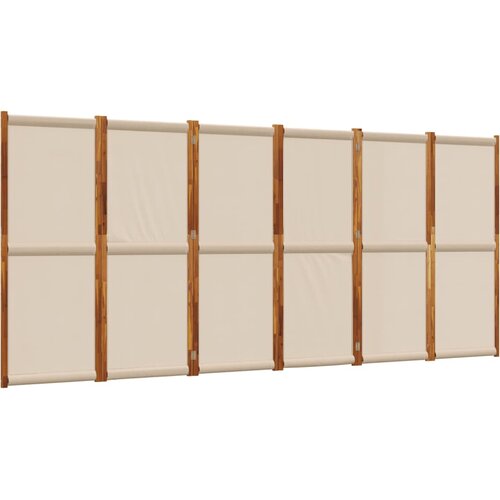  pregrada s 6 panela smeđesiva 420x180 cm Slike
