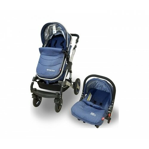 kolica za bebe bbo matrix set- plava Slike
