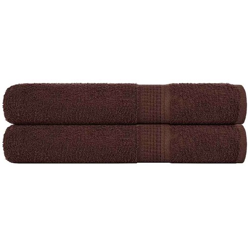 VidaXL Ručnici 2 kom smeđi 100 x 200 cm 360 gsm od 100 % pamuka Slike