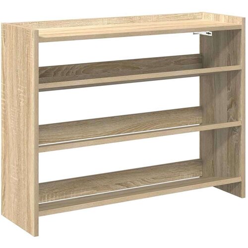 VidaXL stalak za cipele boja hrasta 80x25x62 cm konstruirano drvo Slike