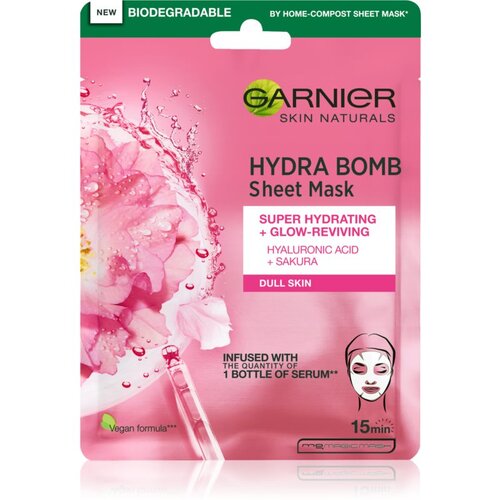 Garnier Skin Naturals Hydra Bomb maska iz platna s posvetlitvenim učinkom 28 g Cene