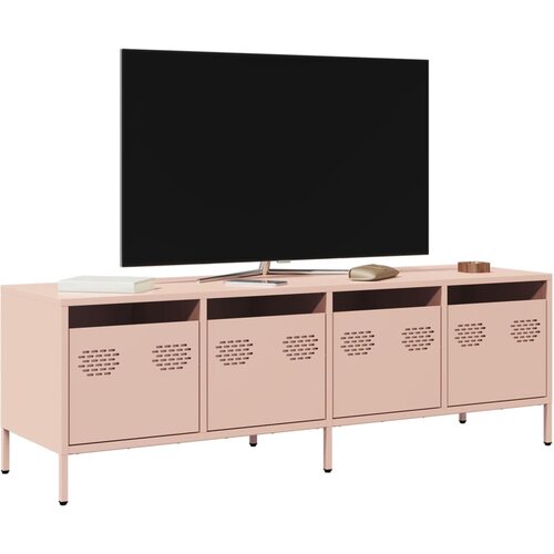vidaXL TV ormarić ružičasti 135x39x43,5 cm hladno valjani čelik Cijene