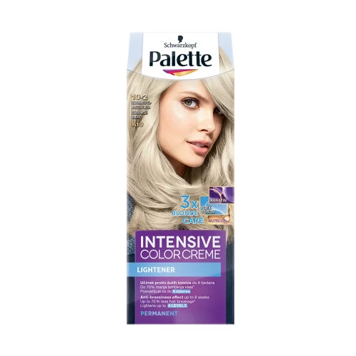 Schwarzkopf Palette barva za lase - Intensive Color Creme - 10-2 Ultra Ash Blond
