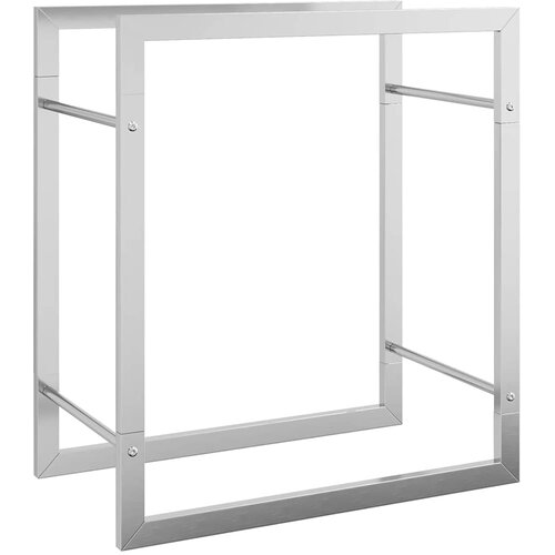  Stalak za drva za ogrjev 50 x 28 x 56 cm od nehrđajućeg čelika Slike