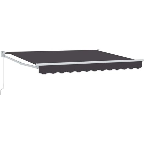  Ručno sklopiva tenda Antracit 3 5 x 2 m Poliester s PU premazom - Antracit (bijeli okvir) 3 5 x 2 m Cene