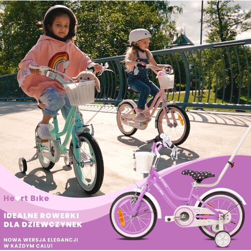  Dječji bicikl guralica Heart 14&amp;quot; bike ljubičasti Slike