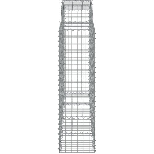  Lučne gabionske ko&amp;scaron;are 7 kom 200x50x140/160cm pocinčano željezo Slike