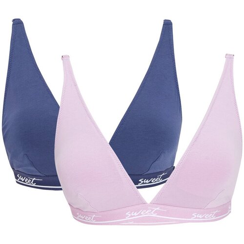 LC Waikiki Non-wired Padded Patterned Bustier 2-Pack Slike