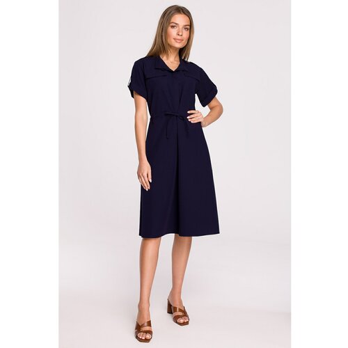 Stylove Woman's Dress S298 Navy Blue Slike