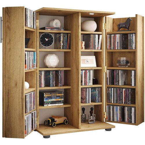 MID.YOU REGAL ZA CD-JE 60/93/31 cm medeni hrast Slike