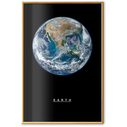  Plakat - Earth 21x30 Zlatni okvir Cene