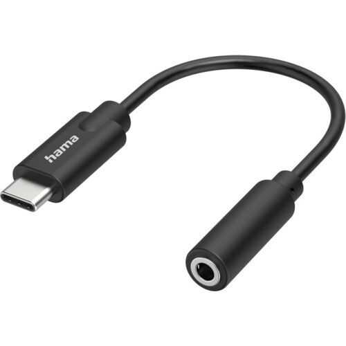 Hama 00300094 audio kabel 3.5mm USB Tip-C Crno Slike