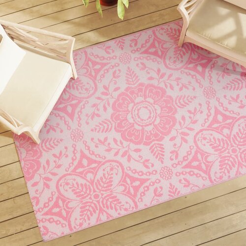 vidaXL Zunanja preproga roza 140x200 cm PP Cene