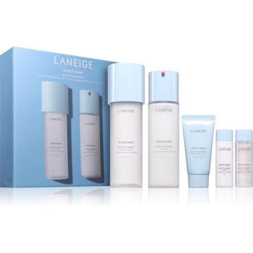 LANEIGE Water Bank Blue Hyaluronic 2-Step Essentials Set for Combination to Oily Skin darilni set za ženske Slike
