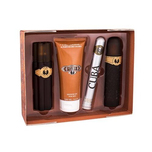 Cuba gold darovni set toaletna voda 100 ml + vodica poslije brijanja 100 ml + gel za tuširanje 200 ml + toaletna voda 35 ml za muškarce Cijene
