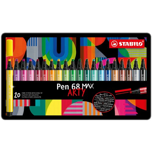 Stabilo fiber pen pero 68 MAX, kovinsko ohišje 20 ARTY, (21655388) Cene
