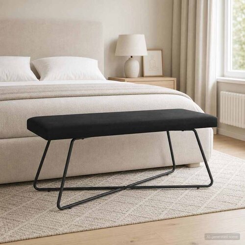  Klupa Crna 110 x 40 x 45 cm Bar&scaron;un Cijene
