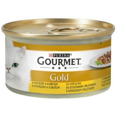 Purina Gourmet cat gold duo sos govedina & piletina 85g hrana za mačke Slike