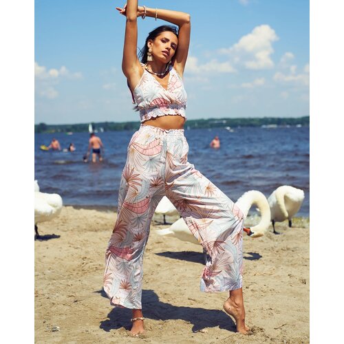 Resti Patterned women's set in light pink Cene