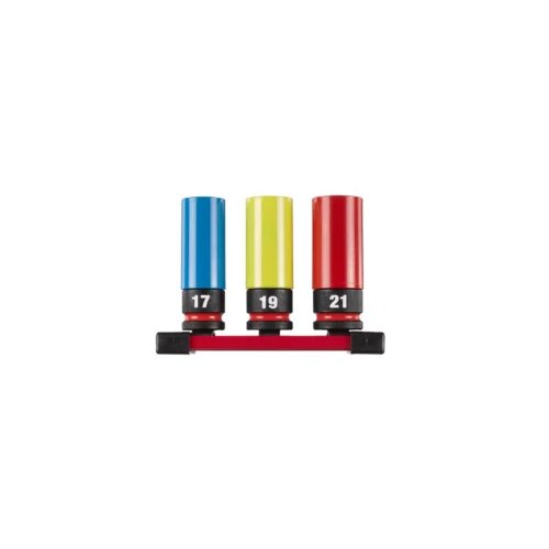 Milwaukee 3-dijelni set nasadnih ključeva 17-21mm 1/2&amp;Prime; 4932493370 Slike