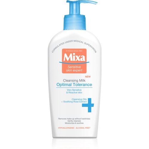 Mixa Optimal Tolerance čistilni losjon za občutljivo kožo 200 ml za ženske Slike