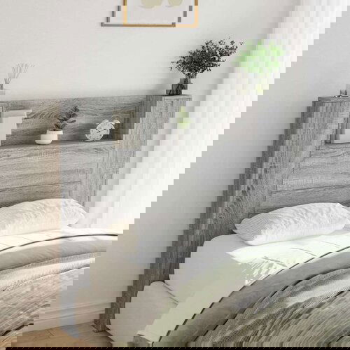 vidaXL Ormarić za uzglavlje LED sivom sonomom 120x16 5x103 5 cm Cijene