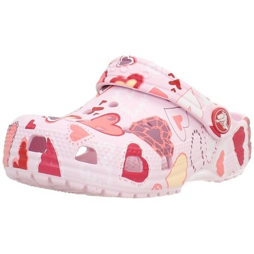 Crocs Cokli Chanclas Ni&ntilde;a Mod&egrave;le Classic Vday Clog K Rožnata Cene
