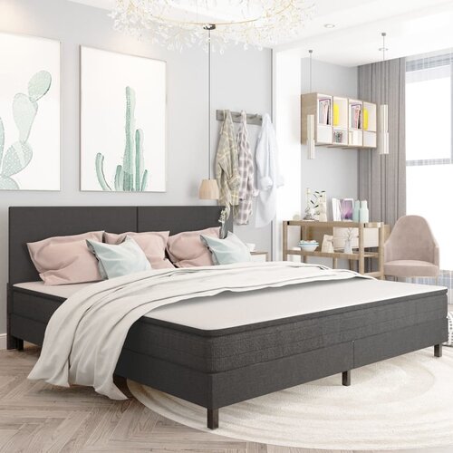 vidaXL Uzglavlje od tkanine tamnosivo 200 x 200 cm Cijene
