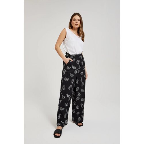Moodo Women's summer trousers - black Cene