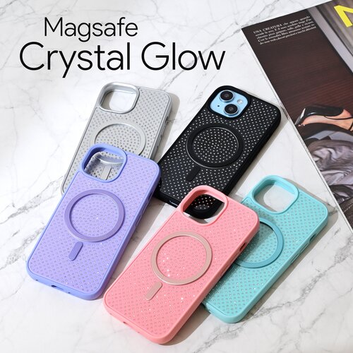  Torbica Magsafe Crystal Glow za iPhone 15 Pro Max 6.7 ljubičasta Cene