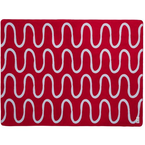 noo.ma Crvena deka 150x200 cm Swirl &ndash; Cijene