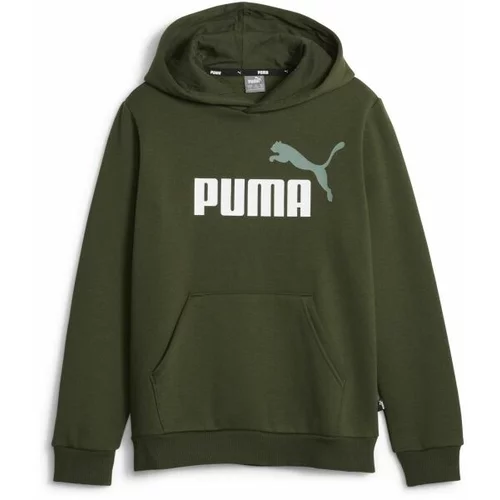 Puma ESS + 2 COL BIG LOGO HOODIE FL B Majica za dječake, zelena, veličina