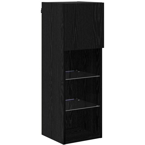  Zidni TV ormari Zidne 2 pcs Crni hrast 30,5 x 30 x 90 cm Slike