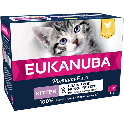 Eukanuba Kitten brez žitaric 12 x 85 g - Pi&scaron;čanec Cijene