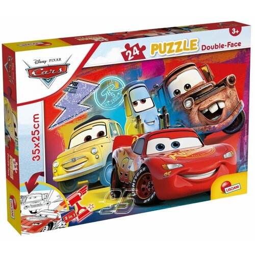 Lisciani Puzzle Cars 2u1 složi I oboji - 24 dela Slike