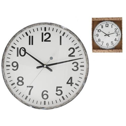  ZIDNI SAT ALIM 30CM CRNI MRAMOR IZGLED Cene