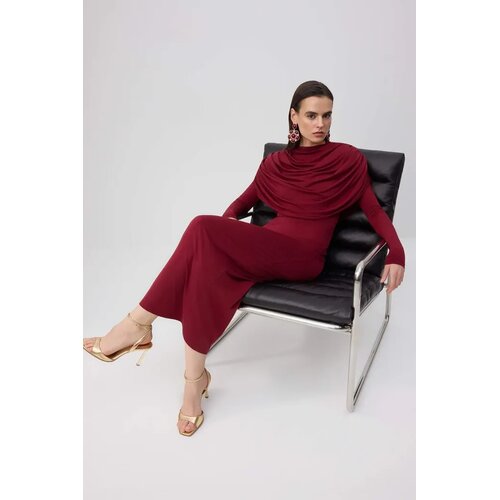 TRENDYOLMILLA ženska haljina Tpraw26El00158, bordo Cene