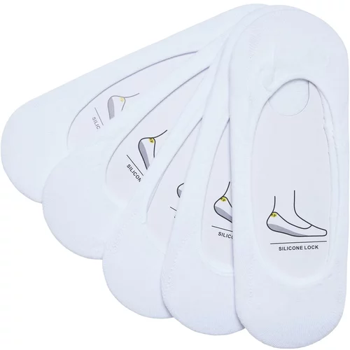 Urban Classics Accessoires Invisible Socks 5-Pack White