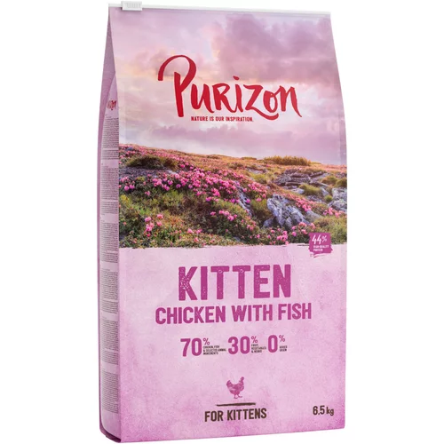 Purizon ekonomično pakiranje 2 x 6,5 kg - Kitten piletina i riba