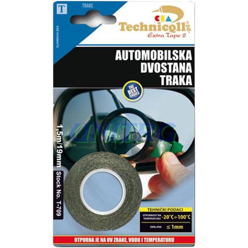 Technicqll T-709 automobilska dvostrana traka 1,5m/19mm Cijene