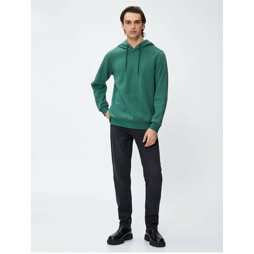 Koton 4WAM70052MK Cotton Men's Sweatshirt GREEN Slike