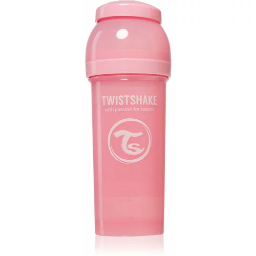 Twistshake Anti-Colic steklenička za dojenčke Pink 2 m+ 260 ml