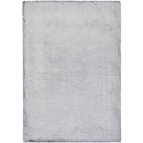 Novel preproga z visokim florom tenei 80/150 cm taftano srebrne barve Cene