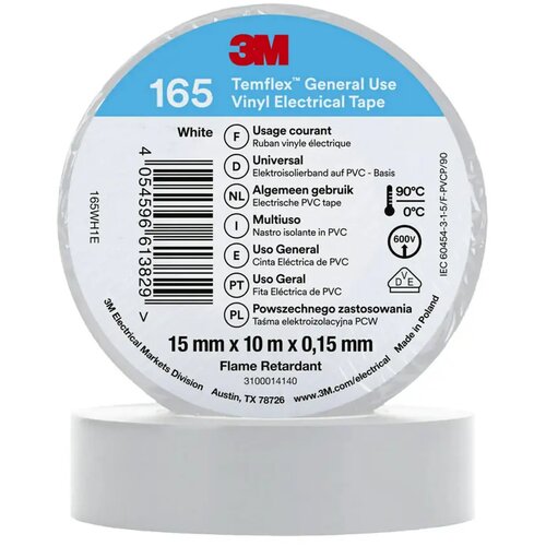3m Izolir traka (10 m, 15x0,15 mm) bijela Slike