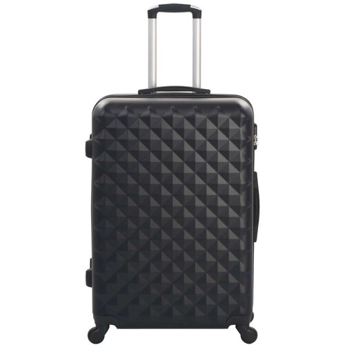 VidaXL 3-dijelni set čvrstih kovčega crni ABS Slike