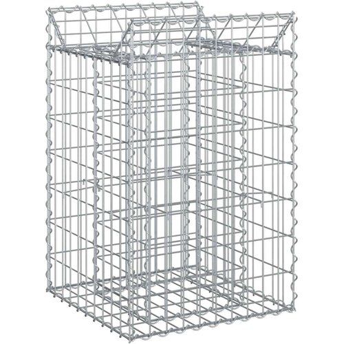  Gabionski uzdignuti krevet Srebrno 50 x 50 x 80 cm - 50 x 50 x 80 cm Cijene
