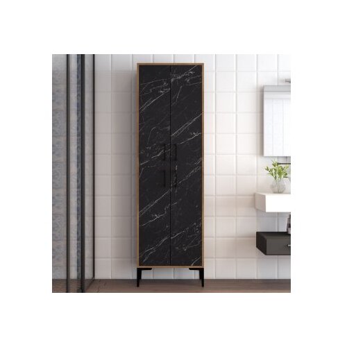 Hanah home berlin a - walnut, black marble walnutblack multi purpose cabinet Slike