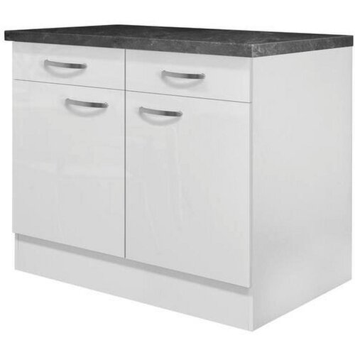 XXXL Kuhinjska Spodnja Omarica Alba, Bela, &amp;Scaron;. 100 Cm Slike